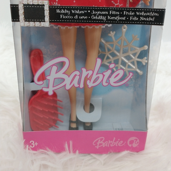 Barbie Holiday Wishes 2007 NIB Christmas Collectable Red White Mattel Doll New - Picture 4 of 11